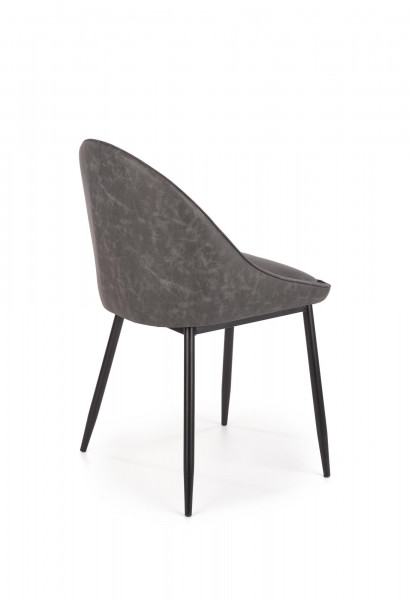 K406 krzesło ciemny popielaty