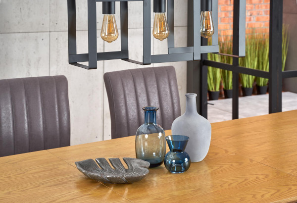 CHANDLER stół rozkładany dąb naturalny / czarny