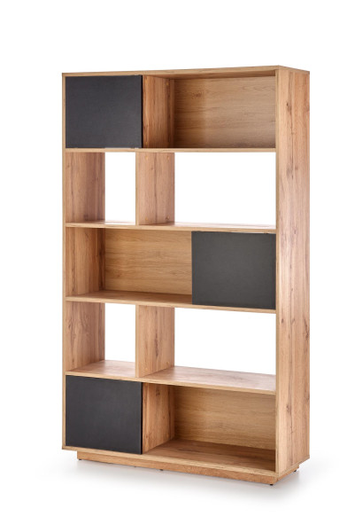 REG23 regał dąb wotan / czarny