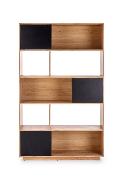 REG23 regał dąb wotan / czarny