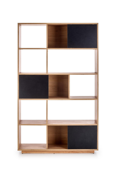 REG23 regał dąb wotan / czarny