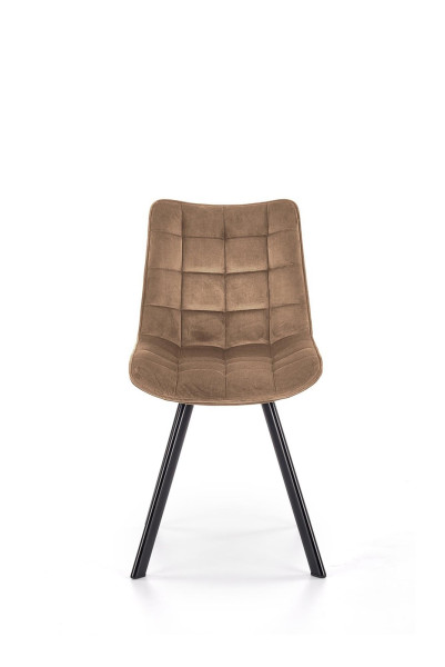 K332 krzesło nogi - czarne, siedzisko - beżowy