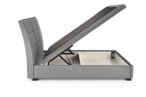 CONTINENTAL 2 łóżko 160 - popiel (prostokąty) tap. Monolith 85