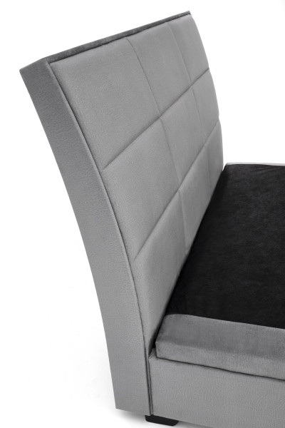 CONTINENTAL 2 łóżko 160 - popiel (prostokąty) tap. Monolith 85