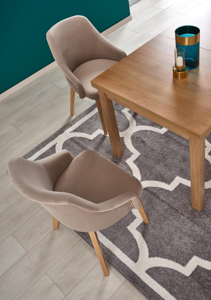 TIAGO 2 stół rozkładany 140-220/80 blat: dąb craft, nogi: dąb craft