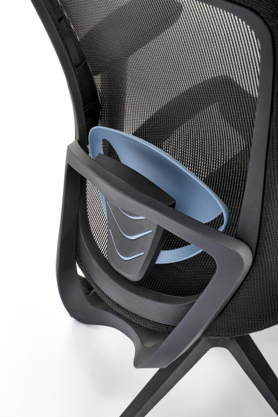 GILBERTO fotel gabinetowy czarny