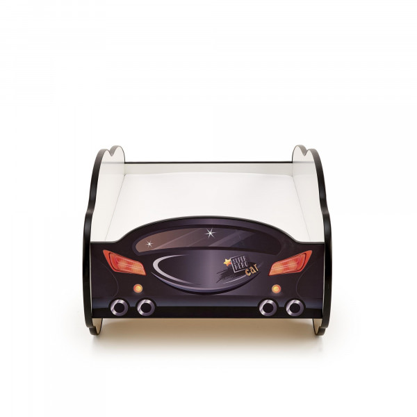 Łóżko BATCAR dziecięce wielobarwne z materacem