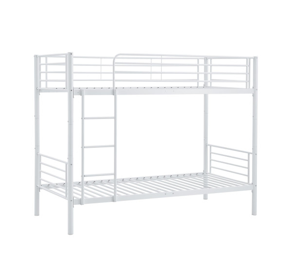 BUNKY łóżko piętrowe / opcja dwóch łóżek pojedynczych 90, biały