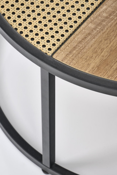 GARMINA zestaw 2 ław dąb złoty / czarny