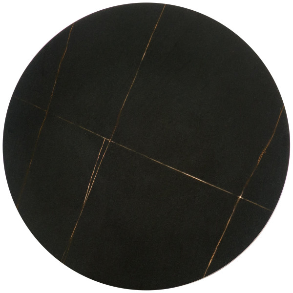 VERDE ława czarny marmur / czarny