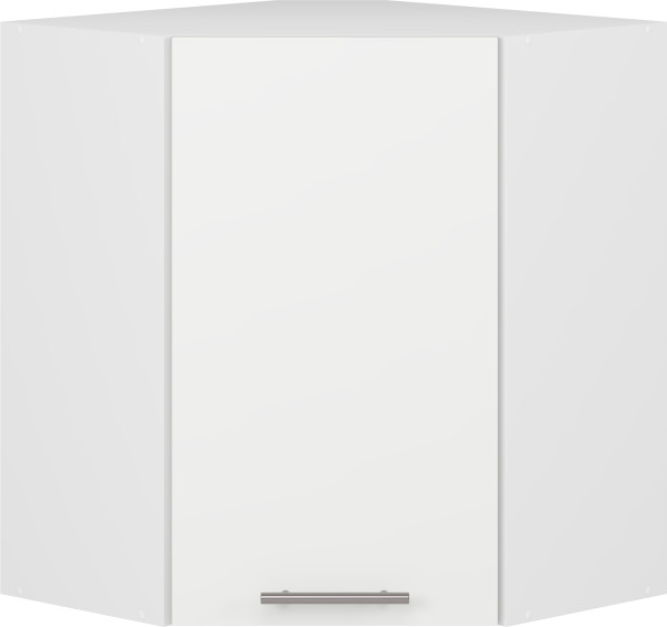 VENTO GN-60/72 szafka górna narożna front: biały mat