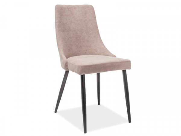 KRZESŁO NOBEL CZARNY STELAŻ BEŻ