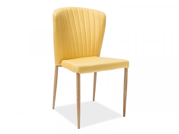 KRZESŁO POLLY DĄB STELAŻ/ŻÓŁTY