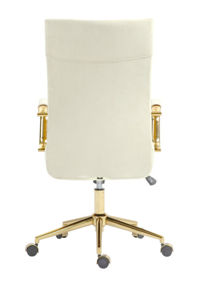 Fotel obrotowy FB14-FX velvet (jasny beżowy)