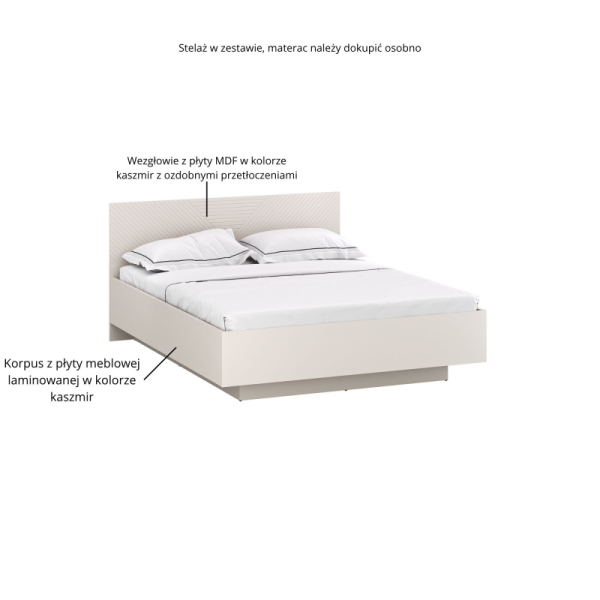 Łóżko EVO 160 z pojemnikiem