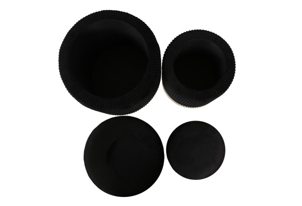 Pufy P4-FX (zestaw 2 szt.) czarne