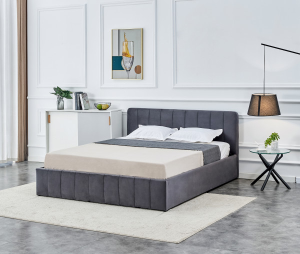 Łóżko LT1-FX tapicerowane 160x200 (szare)