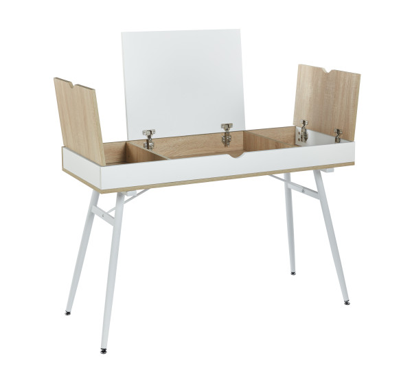 Biurko B16-FX (dąb sonoma/biały)