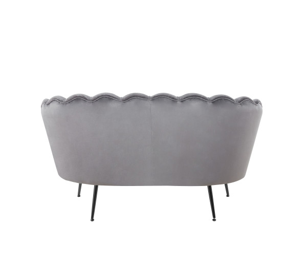 Sofa SF1-FX velvet (szara) /nogi czarne