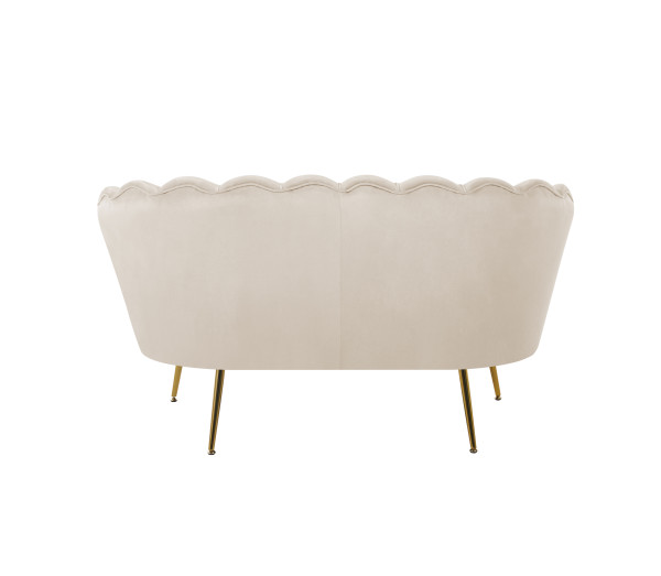 Sofa SF1-FX velvet (beżowa) /nogi złote/