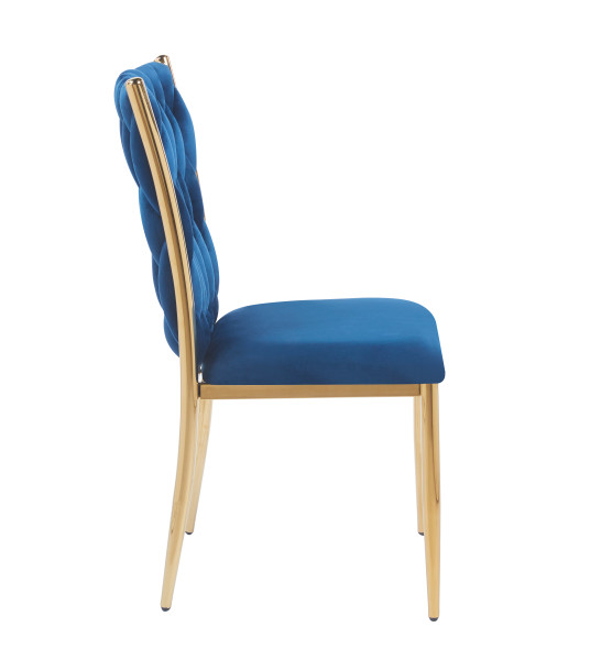 Krzesło velvet K37-FX (G) (niebieskie)