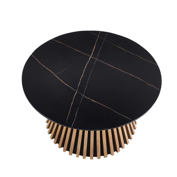 Ława L30-FX (czarny/dąb) Fi80