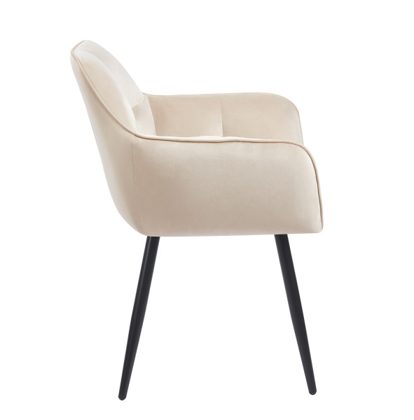 Krzesło K40-FX velvet (beżowe)