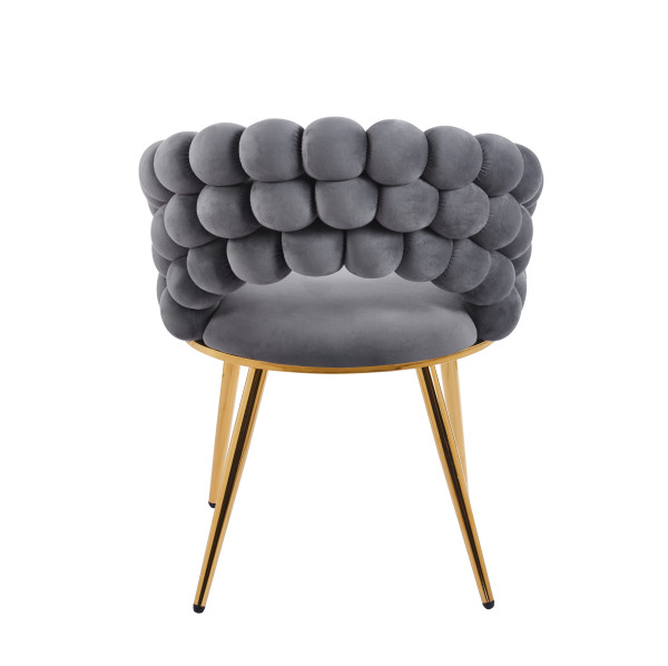 Krzesło K20-FX (G) velvet (szare)