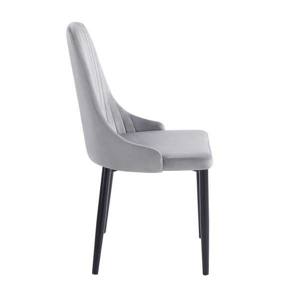 Krzesło K44-FX-140301 velvet - Riviera 91 szare