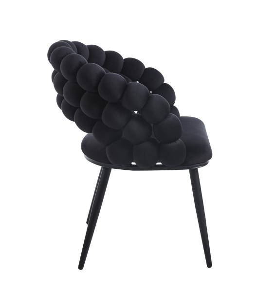 Krzesło K20-FX velvet (czarne)