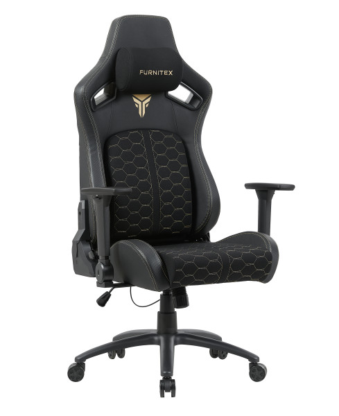 Fotel FB43-FX obrotowy gamingowy - czarny