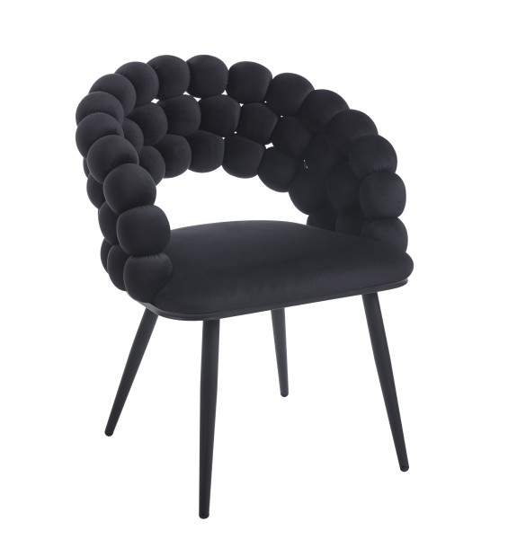 Krzesło K20-FX velvet (czarne)