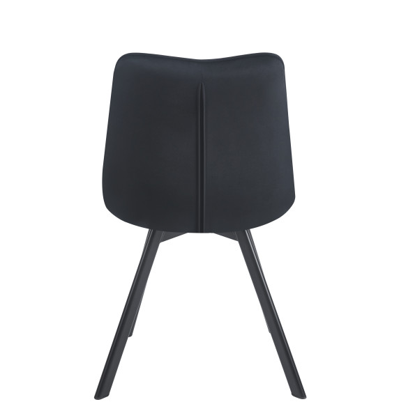 Krzesło KO265-FX velvet (czarny) obracane siedzisko