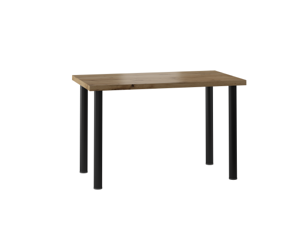 Stół (dąb wotan) 68x120 /nogi czarny mat/