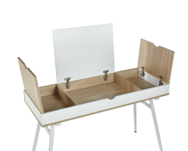 Biurko B16-FX (dąb sonoma/biały)