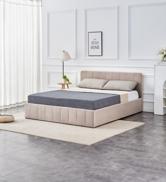 Łóżko LT1-FX tapicerowane 160x200 (beżowe)