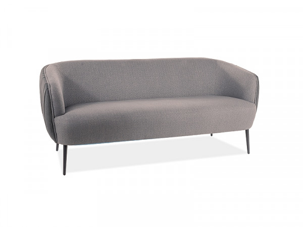 SOFA LENOX 3 TAP.160/161 SZARY/CZARNY