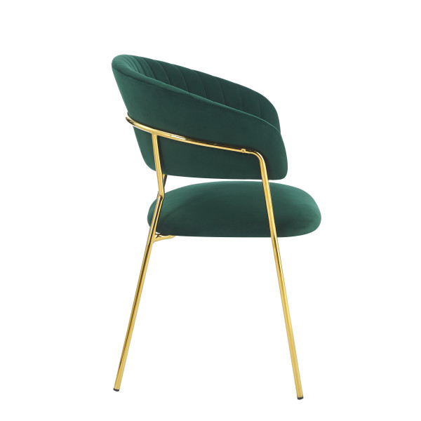 PRZEDSPRZEDAŻ Krzesło K4-FX velvet - Riviera 38 zielone