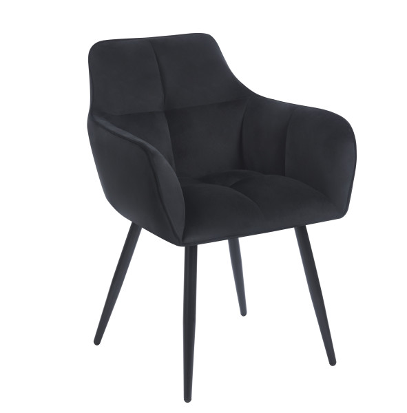 Krzesło K40-FX velvet (czarne)