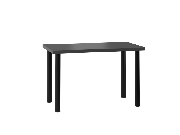 Stół (antracyt) 68x120 /nogi czarny mat/