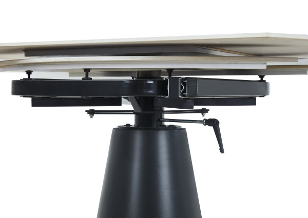 Stół ST29-FX rozkładany (biały marmur) 75(120)x120