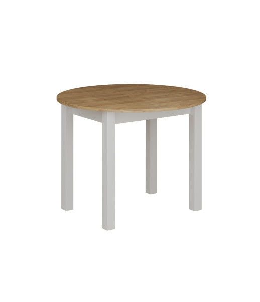 Stół ST3-FX rozkładany (dąb złoty craft/biały) 100(140)x100