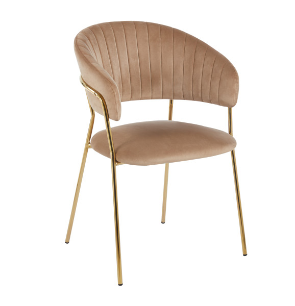 PRZEDSPRZEDAŻ Krzesło K4-FX velvet RIVIERA 24 (cappuccino)