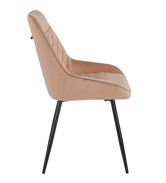 PRZEDSPRZEDAŻ Krzesło K58-FX-149702 velvet - Riviera 24 cappuccino