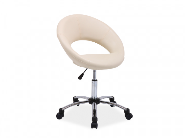 FOTEL OBROTOWY Q-128 KREM