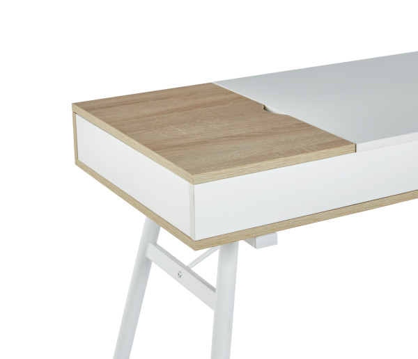 Biurko B16-FX (dąb sonoma/biały)
