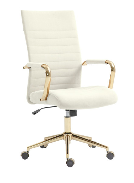 Fotel obrotowy FB14-FX velvet (jasny beżowy)