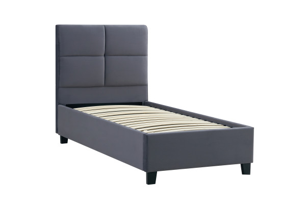 Łóżko LT2-FX tapicerowane 90x200 (szare)