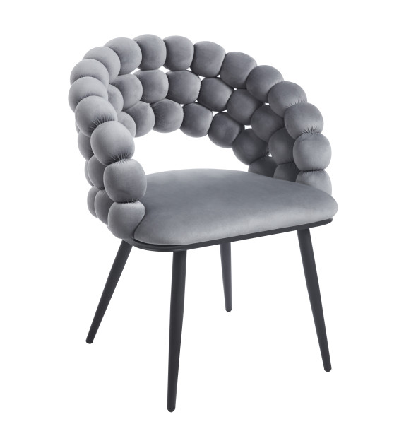 Krzesło K20-FX velvet (szare)