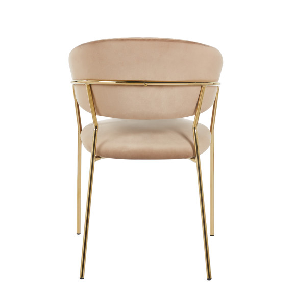 PRZEDSPRZEDAŻ Krzesło K4-FX velvet RIVIERA 24 (cappuccino)